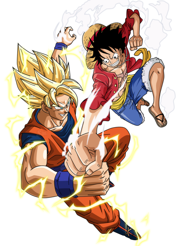 Goku and Luffy